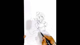 Drawing Hanuman step by step |#drawingforkids #learningalphabetsforkids #drawingstepbystep #shorts