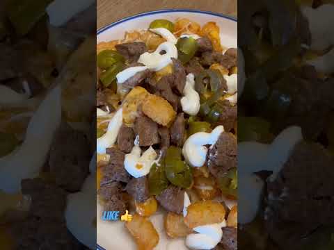 Loaded Steak & Cheese Tots