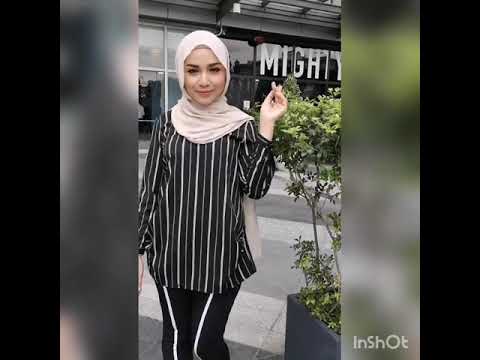 Zoe Arissa Muslimah Blouse Stripe