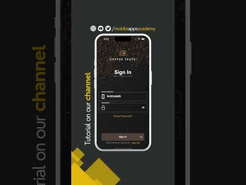 Coffee Shop UI #mobileappsacademy #appdevelopment #shorts