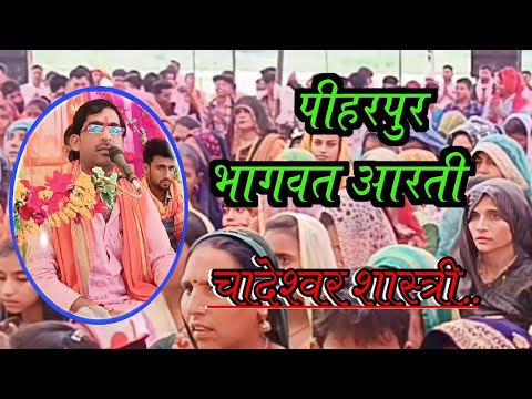 ग्राम पीहरपुर की भागवत में आरती #चादेस्वर_शास्त्री #lavkush_studio