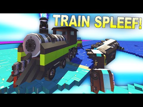 I Built Train Spleef and It Broke Physics a Bit