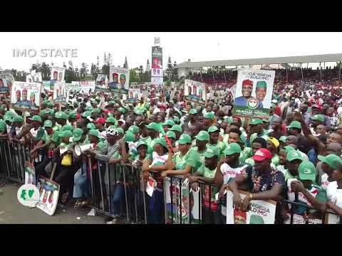 H.E Atiku Abubakar and Ifeanyi Okowa Storm Imo State for the 2023 PDP Presidential Campaign Rally