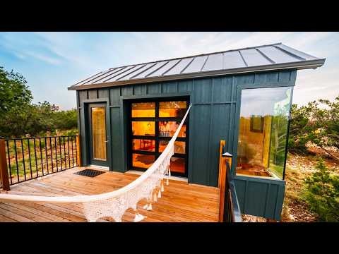 Tiny House w/ Garage Door Feature! Full Tour!