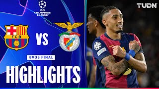 HIGHLIGHTS - Barcelona 3-1 Benfica | UEFA Champions League 24/25 | TUDN