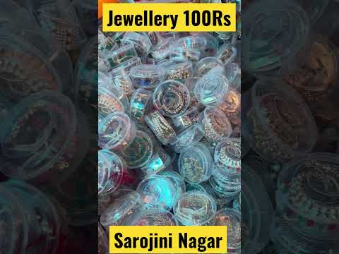 Sarojini Nagar Jewellery 100Rs #delhimarket #youtubeshorts #ytshort #shorts