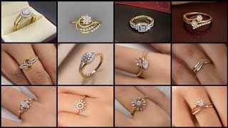 40+ Engagement Gold Ring Design for Bride | 22k Lightweight Gold Ring for Daily Use