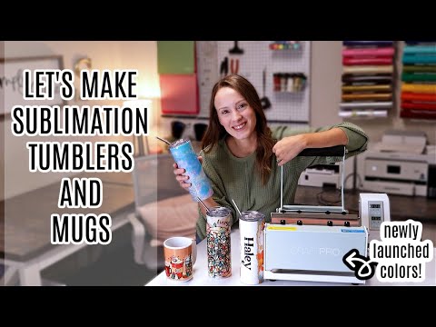 Making Sublimation Tumblers and Mugs with The New Mint CraftPro Press!