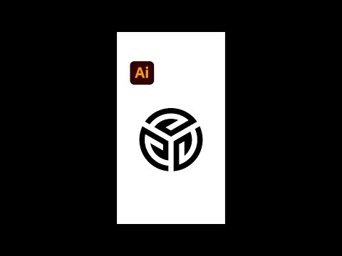 Symmetric Logo Symbol Design - Illustrator tips #shorts - Design.lk