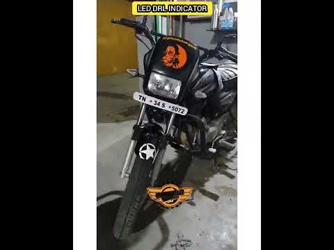 LED DRL INDICATOR FIXED IN HEROHONDA SPLENDOR #bikeaccessories #autoaccessories #bikersofindia #drl