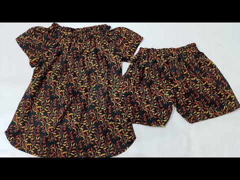 How to stitch baby frock design with panty design//summer frocks designs