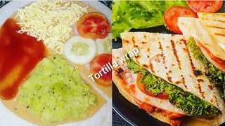 Tiktok trending Tortilla wrap Recipe /Tortilla wrap Easy breakfast recipe /#Shorts / Relaiblekitchen