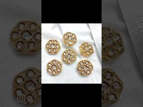 High quality Polki kundan useful for making jewellery & fashion accessories available in colours