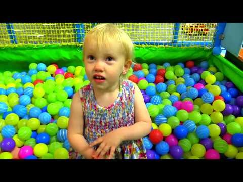 Indoor Playground Family Fun for Kids Part 4 with Spelling | Ball Pits, Inflatables, Slides, Sandbox