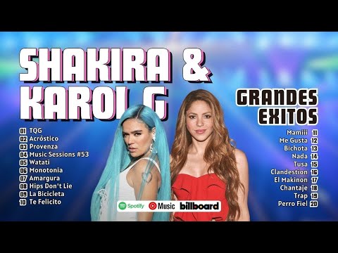 Karol G y Shakira Grandes Exitos 2023