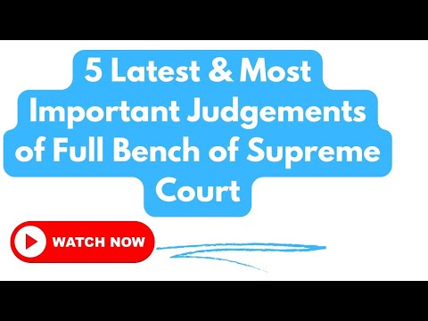 #supremecourt #latestjudgement 5 Latest & Most Important Judgements of Supreme Court