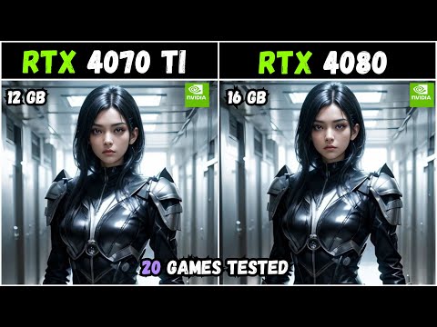 RTX 4080 vs RTX 4070 Ti  - 20 GAMES TESTED AT 1080P - 2K - 4K