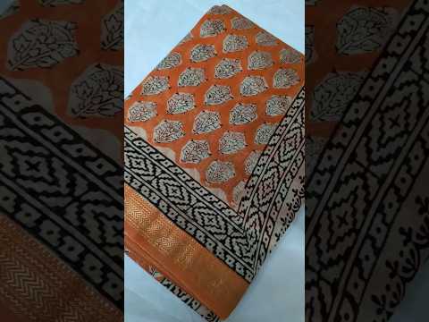 Maheshwari Silk Saree | Bagru Print Sarees | Handloom Sarees #shopnow