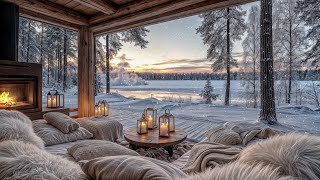 4K Winter Wonderland Ambience: Get Cozy with Jazz Music for Study and Relaxation!