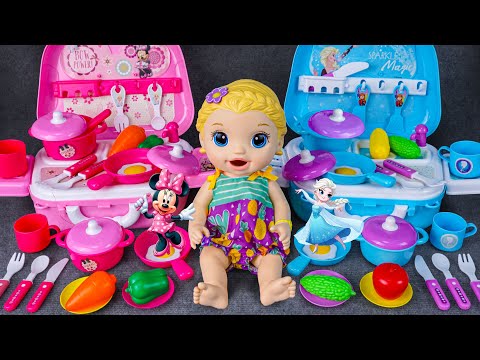 95 Minutes Kitchen Set, Satisfying Unboxing Disney Minnie Mouse Cooking ASMR | Tina Unboxing Toys