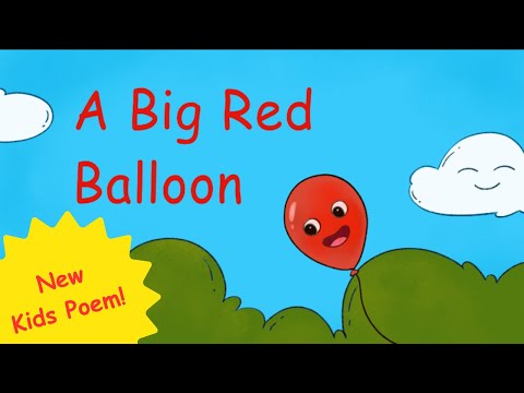 A Big Red Balloon Kids Poem #bigredballoon #kidspoem #kidssong #viralvideo #tarangkids