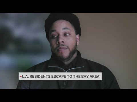 Los Angeles residents escape to Bay Area amidst wildfires