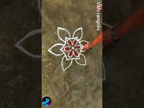 Daily rangoli designs 🌺 Vani rangolis #shorts #shortsvideo