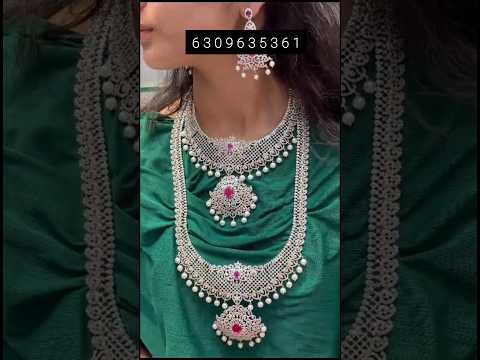 bridal jewellery| cz stone jewellery| bridal sets combo #jewellery #czharams