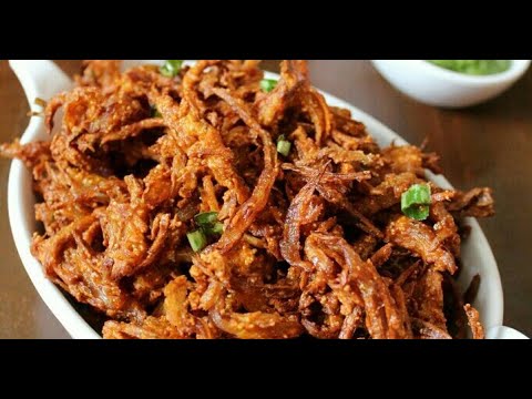 Abh Banao Crispy Onion Pakoda Sirf 5 Minute Mein, Teatime Snacks/Kanda Bhajji/UlliPaya Pakodi Recipe