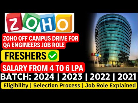 🧑‍💻 QA Engineer at Zoho Corp 2025 | Exciting Opportunity for Freshers & Experienced!