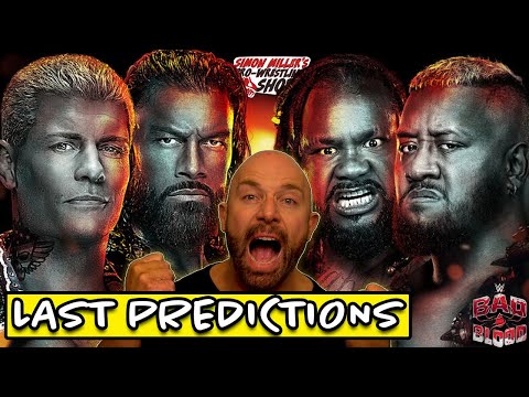 Last Minute WWE Bad Blood 2024 PREDICTIONS  - Positive Wrestling Podcast