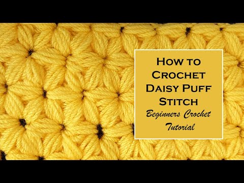 How to Crochet Daisy Puff stitch in Tamil l l Beginners Crochet tutorials l l Jasmine Stitch