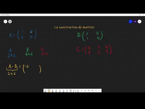 La soustraction de matrices