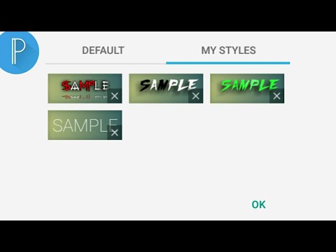 MAKE YOU'RE OWN STYLE IN PIXELLAB AND HOW TO SAVE IT