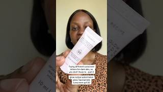 Glow recipe watermelon glow niacinamide sunscreen swatch & review #sunscreenforoilyskin #sunscreen