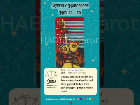 Libra Weekly Horoscope | Nov 24-30 #horoscope #librahoroscope #astrology #airsignstarotreading