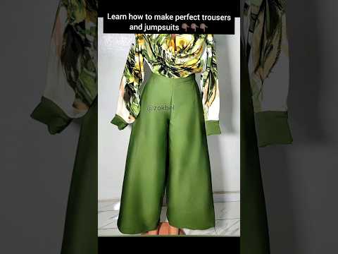 How to make trousers and jumpsuits #sewingtutorial #palazzopantscutting #youtubechamps