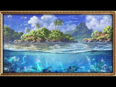 Ocean Ambience on a Tropical Island/6 hours/gentle water sounds/fantasy type/@Sound Forest