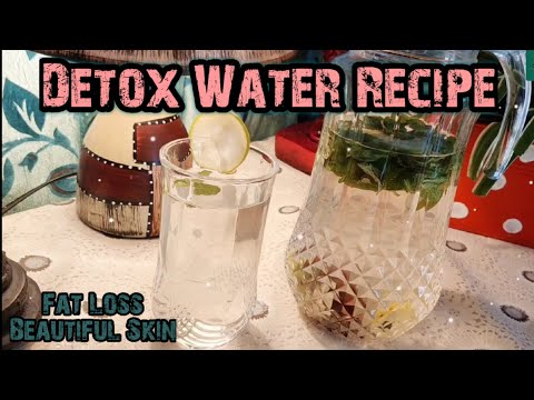 Detox Water Recipe For Weight Loss & Beautiful Skin | Infused Water to loose Belly Fat |Summer Drink