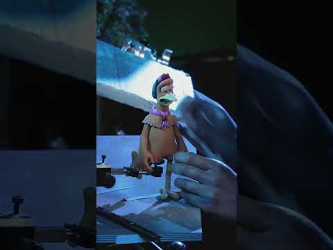 Timelapse of Animating Molly 🐔 Making Of Chicken Run: Dawn of the Nugget #BehindTheScenes #shorts