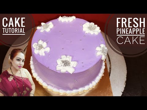 Fresh Pineapple Cake Recipe | Homemade Fresh Pineapple Cake Tutorial | Baking Tutorial