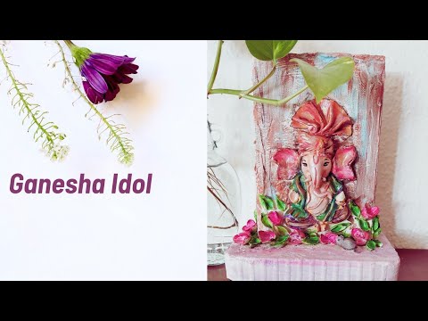 How to make Ganesha Idol at home | Easy DIY Ganapati Murti at home using clay | गणेश मुतिॅ