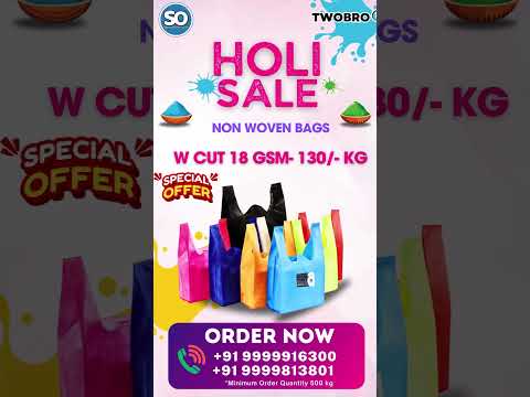 Rainbow vibes for Holi , Non Woven Carry Bags | 9999916300 #bag #nonwovenbags #holi  #sale