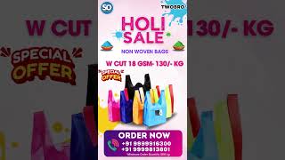 Rainbow vibes for Holi , Non Woven Carry Bags | 9999916300 #bag #nonwovenbags #holi  #sale