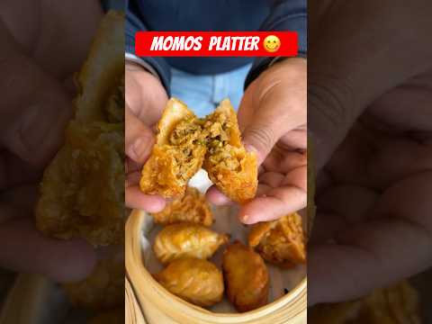 Momos Platter 🔥😋 #momosshorts #momolovers #dumplings #kurkuremomos #platter #delhistreetfood