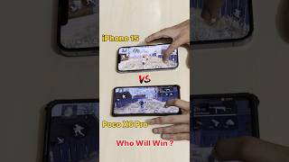 iPhone 15 vs POCO X6 PRO - FREEFIRE DAMAGE TEST #freefire #pocox6pro #iphone15 #90fps