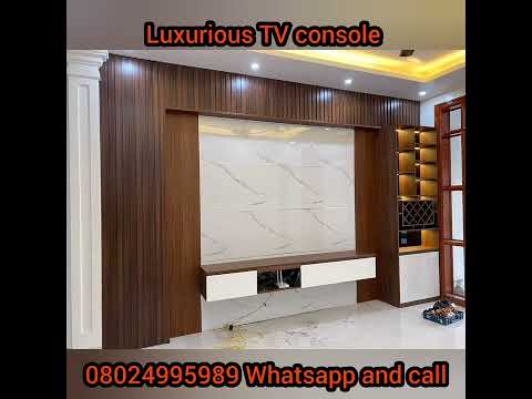 Building Luxurious TV console for your house with high quality materials in Nigeria