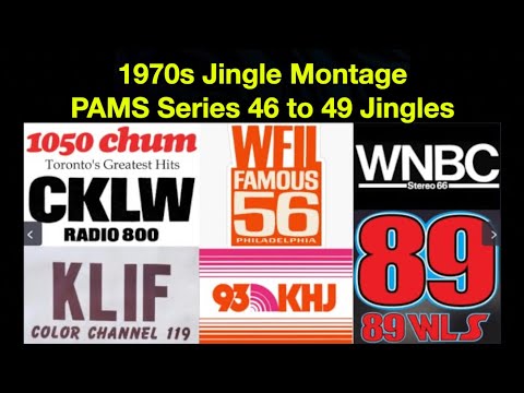 1970s PAMS Radio Jingle Montage - Mid Late 1970s