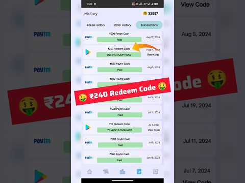 Google Play Redeem Code With Proof earn 2025 🤑 #redeemcode #googleplayfreeredeemcode #earningapp