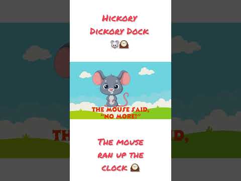 Hickory Dickory Dock | Kids’ Song with a Cute Mouse 🐭 | Time to Sing with the Mouse 🕰️